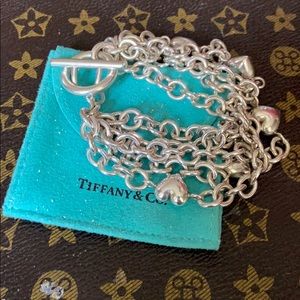 TIFFANY AND CO.  Multi strand silver bracelet